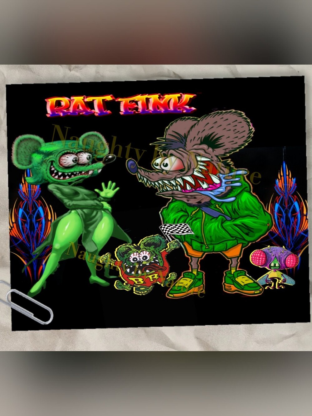 Rat Fink Family Metal Poster